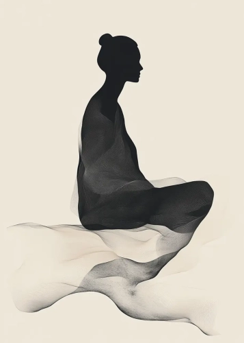 Plakat W objęciach ciszy