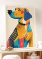 Plakat do pokoju dziecka Abstra-pies