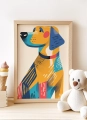 Plakat w ramie Abstra-pies