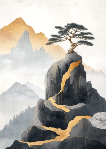 Plakat Złoty triumf natury III