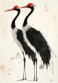 Plakat Żurawie i plamy
