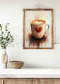 Plakat do kuchni Z miłości do kawy I