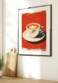 Plakat w ramie Kawa od serca