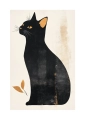 Plakat Czarny kot II passe-partout