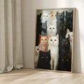 Plakat w ramie Kocie zgromadzenie III