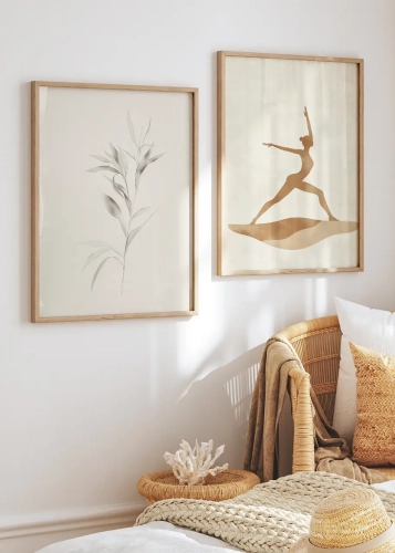 Zestaw dwóch plakatów Joga na łonie natury