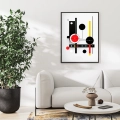 Plakat Abstrakcja w ruchu do salonu