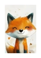 Plakat Uśmiechnięta lisiczka w zestawie I passe-partout