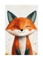 Plakat Usmiechnięta lisiczka I w zestawie passe-partout