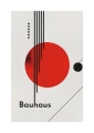 Plakat Bauhaus czerwony akcent passe-partout