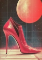 Plakat retrofuturystyczny High Heel 3000 I