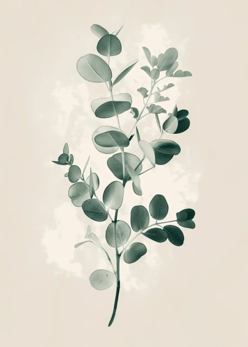 Plakat Gałązka i liście III