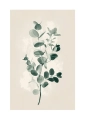 Plakat Gałązka i liście III passe-partout