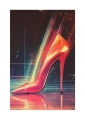 Plakat retrofuturystyczny High Heel 3000 II passe-partout