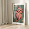 Plakat w ramie Serce i róża