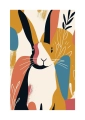 Plakat Pastelowy zając passe-partout
