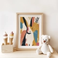 Plakat w ramie Pastelowy zając