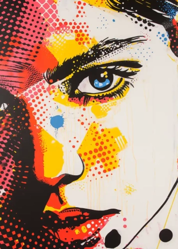 Plakat Portret pop-art IV