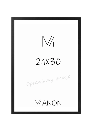 Rama drewniana Ayous 21x30 czarna – elegancka rama na plakat.