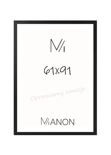 Rama drewniana Ayous 61x91 czarna – elegancka rama na plakat.