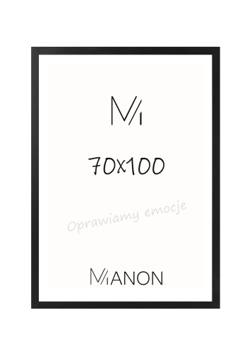 Rama drewniana Ayous 70x100 czarna – elegancka rama na plakat.