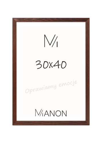 Rama Ayous 30x40 brązowa – naturalna dekoracja ścienna marki Manon.