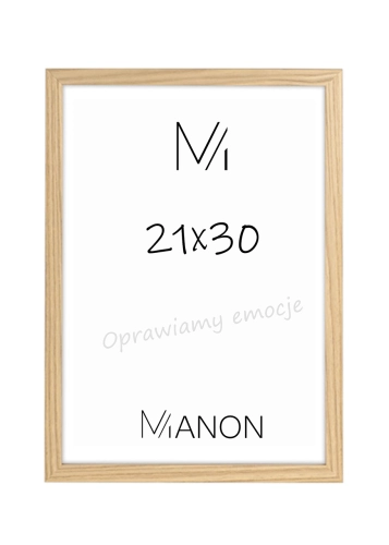 Rama drewniana Ayous 21x30 naturalna – elegancka rama na plakat.