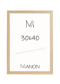 Drewniana rama 30x40 w kolorze naturalnym – stylowa oprawa do plakatów.