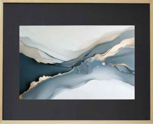 Manon obraz w ramie – Abstrakcyjna Przestrzeń, sztuka współczesna w naturalnej ramie.