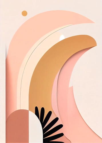 Plakat Abstrakcyjne fale