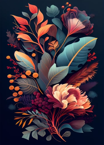 Plakat Roślinne fantazje