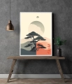 Plakat Wschodnie refleksje w salonie