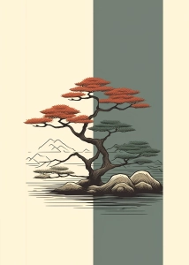 Plakat Pływające bonsai