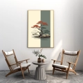 Plakat Pływające bonsai w kawiarni