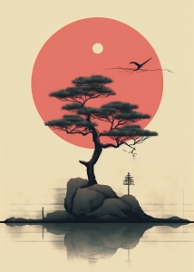 Plakat Pocałunek Japonii