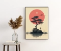 Plakat Pocałunek Japonii w ramie