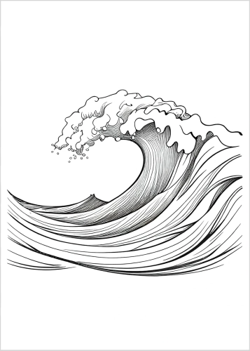 Plakat Morskie linie III