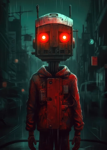 Plakat Rdzewiejący robot