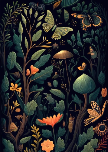 Plakat Tajemniczy las II