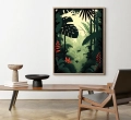 Plakat Dżungla IV w gabinecie