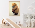 Plakat w sypialni dziecka Troskliwy niedźwiadek