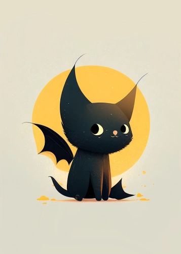 Plakat Mały nietoperz IV