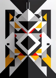 Plakat Odbicie kształtów