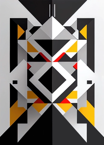 Plakat Odbicie kształtów