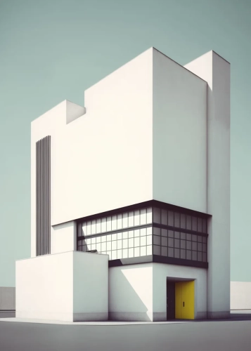 Plakat Fasada w stylu Bauhaus IV