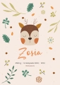 Metryczka Leśne zwierzątko (wzór III)