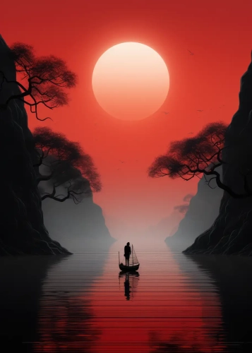 Plakat Odbicie samotności VI