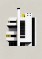 Plakat Fasada w stylu Bauhaus I