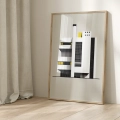 Plakat do salonu Fasada w stylu Bauhaus I