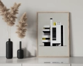 Plakat na komodzie Fasada w stylu Bauhaus I